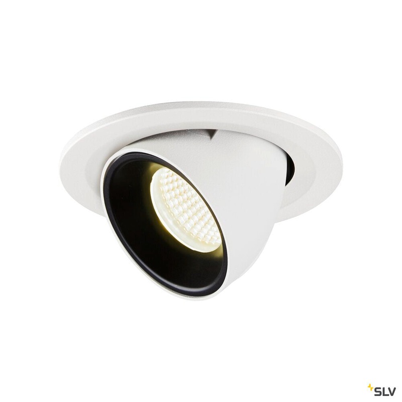 NUMINOS GIMBLE S, white / black recessed ceiling light, 4000K 20