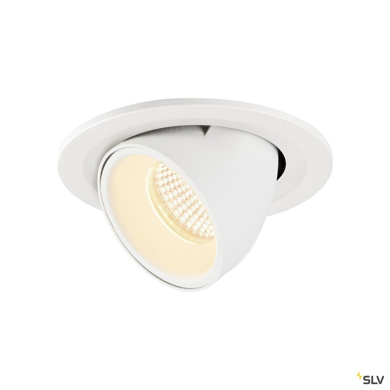 NUMINOS GIMBLE S, white recessed ceiling light, 3000K 40