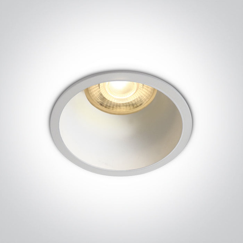 WHITE GU10 10W WHITE REFLECTOR DARK LIGHT