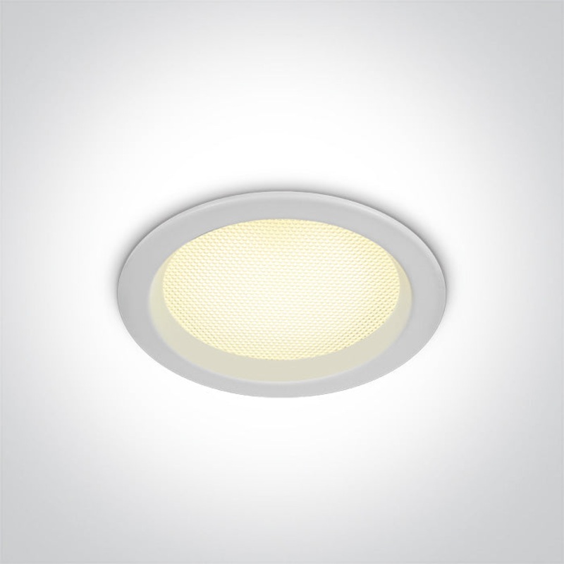 WHITE SMD UGR19 10W CCTV IP44 230V