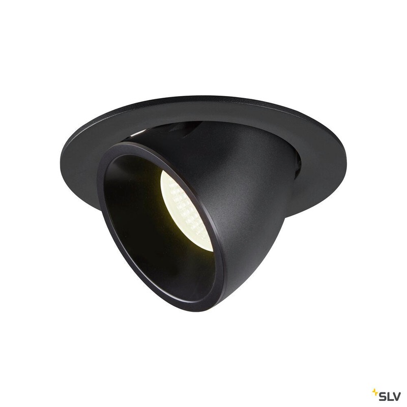 NUMINOS GIMBLE L, black recessed ceiling light, 4000K 20