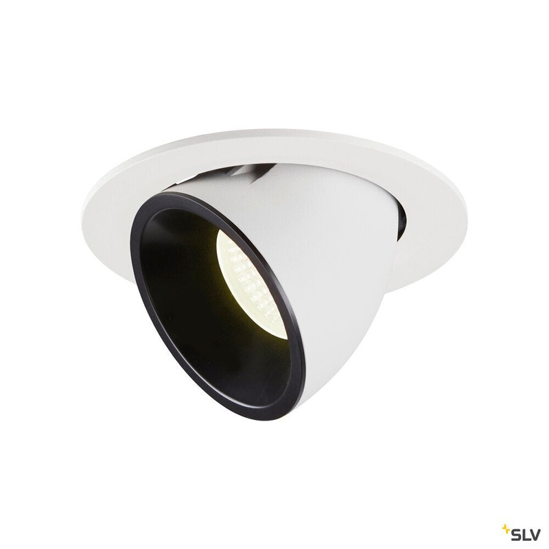 NUMINOS GIMBLE L, white / black recessed ceiling light, 4000K 20