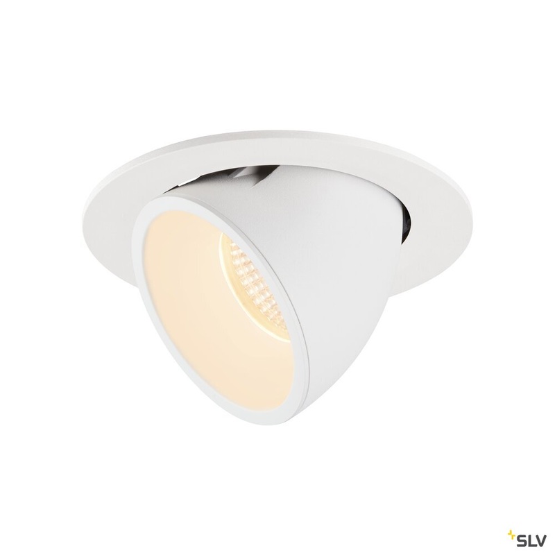 NUMINOS GIMBLE L, white recessed ceiling light, 2700K 20