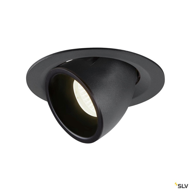 NUMINOS GIMBLE M, black recessed ceiling light, 4000K 40