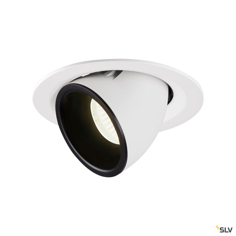 NUMINOS GIMBLE M, white / black recessed ceiling light, 4000K 20