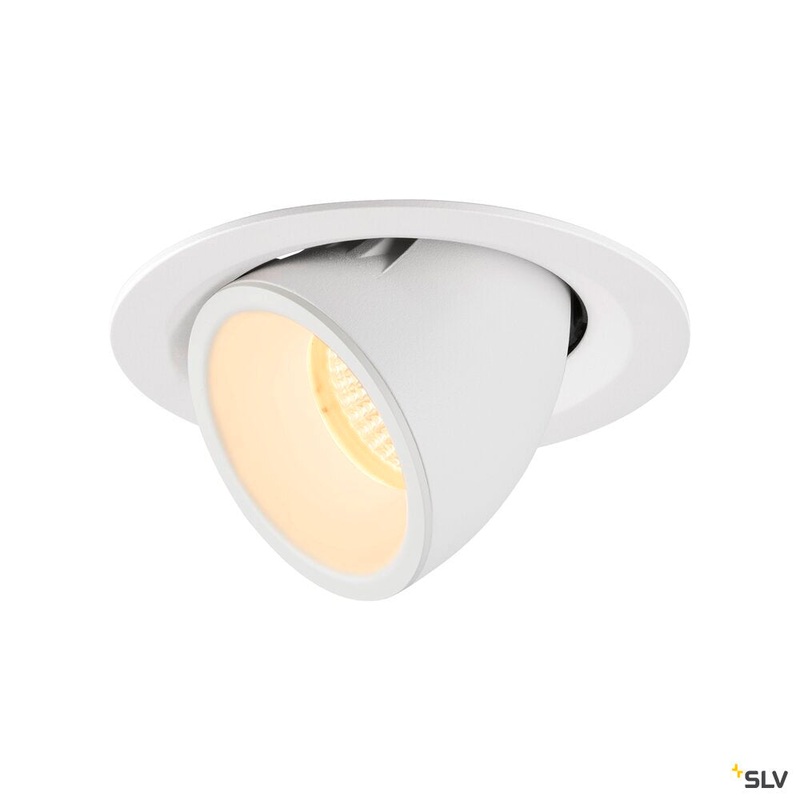 NUMINOS GIMBLE M, white recessed ceiling light, 3000K 20