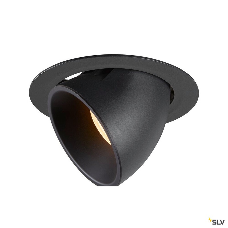 NUMINOS GIMBLE XL, black recessed ceiling light, 3000K 40