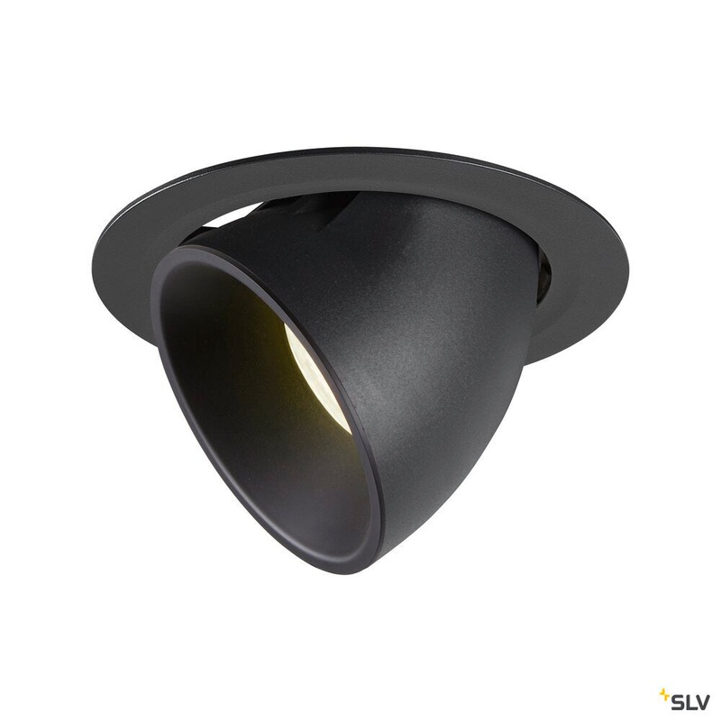 NUMINOS GIMBLE XL, black recessed ceiling light, 4000K 20
