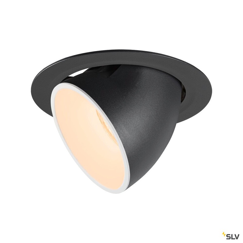 NUMINOS GIMBLE XL, black / white recessed ceiling light, 2700K 20