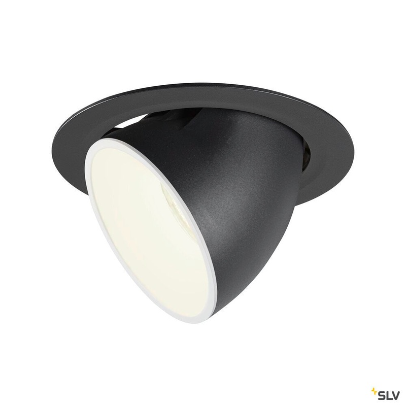 NUMINOS GIMBLE XL, black / white recessed ceiling light, 4000K 20