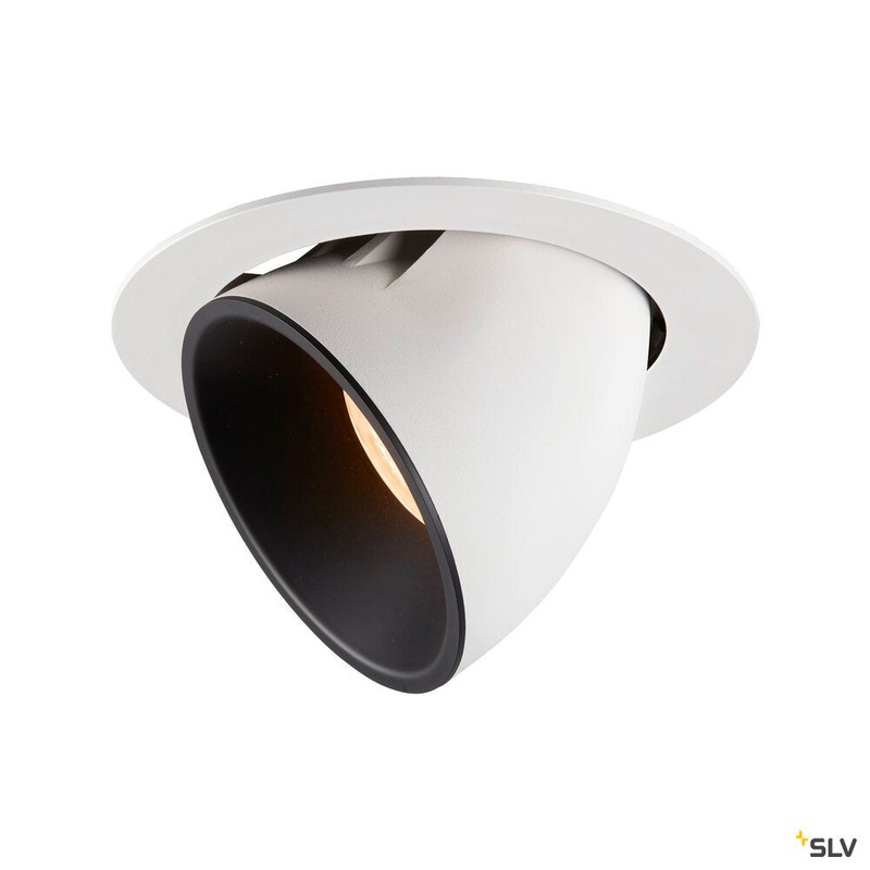 NUMINOS GIMBLE XL, white / black recessed ceiling light, 2700K 20