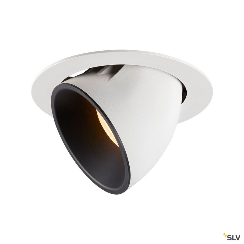 NUMINOS GIMBLE XL, white / black recessed ceiling light, 3000K 40