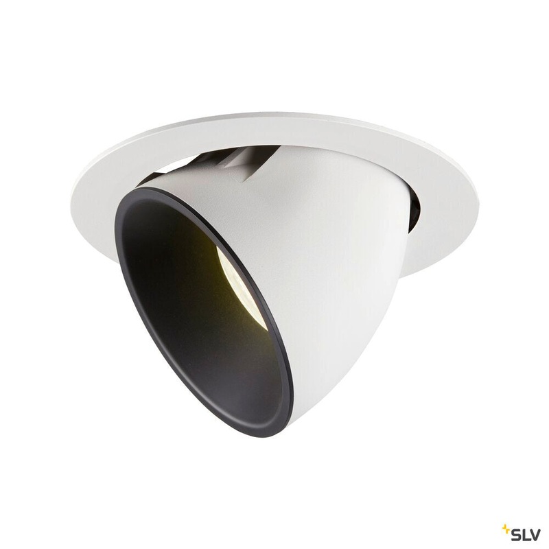 NUMINOS GIMBLE XL, white / black recessed ceiling light, 4000K 20