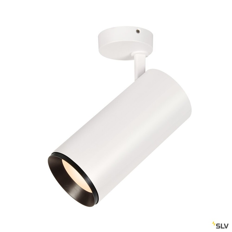 NUMINOS SPOT XL PHASE, white / black ceiling mounted light, 36W 3000K 24