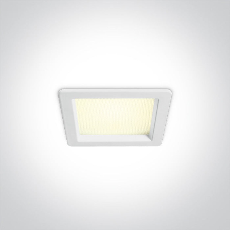WHITE SMD LED UGR19 10W CCTV IP44 230V