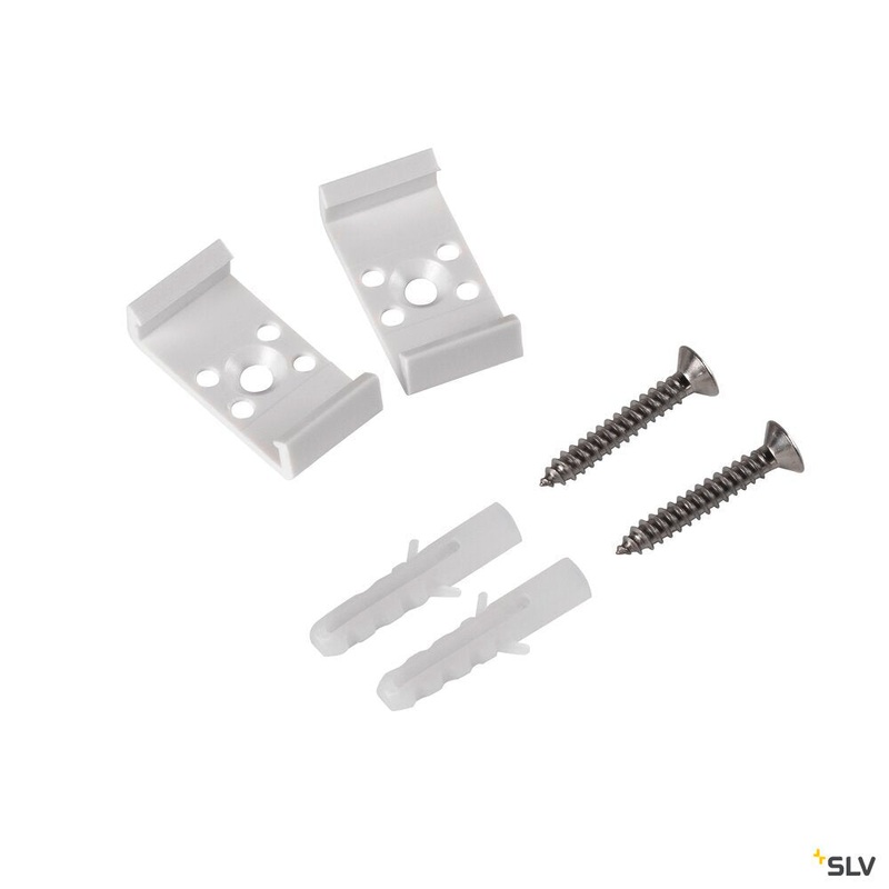 BATTEN, white mounting clamps