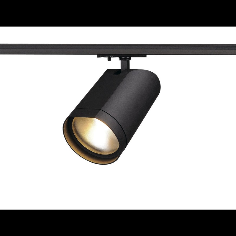 [Discontinued] BILAS LED Spot, round, matt black, 16W, 60, 2700K, incl. 1-circuit adapter