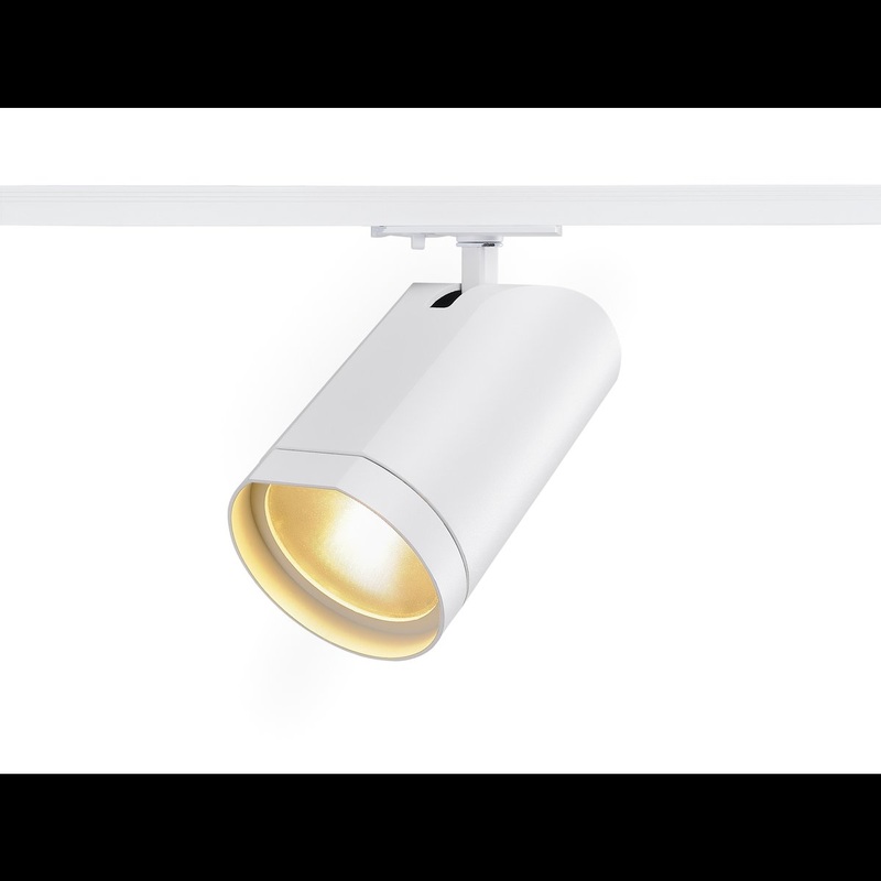 [Discontinued] BILAS LED Spot, round, matt white, 16W, 60, 2700K, incl. 1-circuit adapter