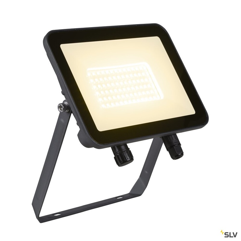 FLOODI L, anthracite / transparent wall and ceiling-mounted light, 48W 3000K 100