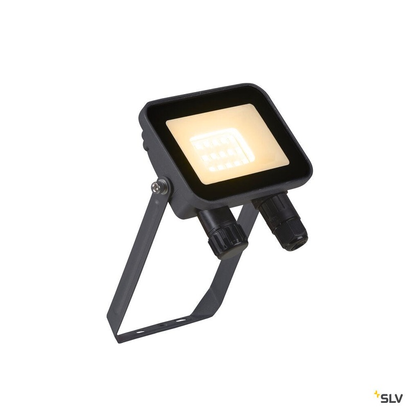 FLOODI S, anthracite / transparent wall and ceiling-mounted light, 9.3W 3000K 100