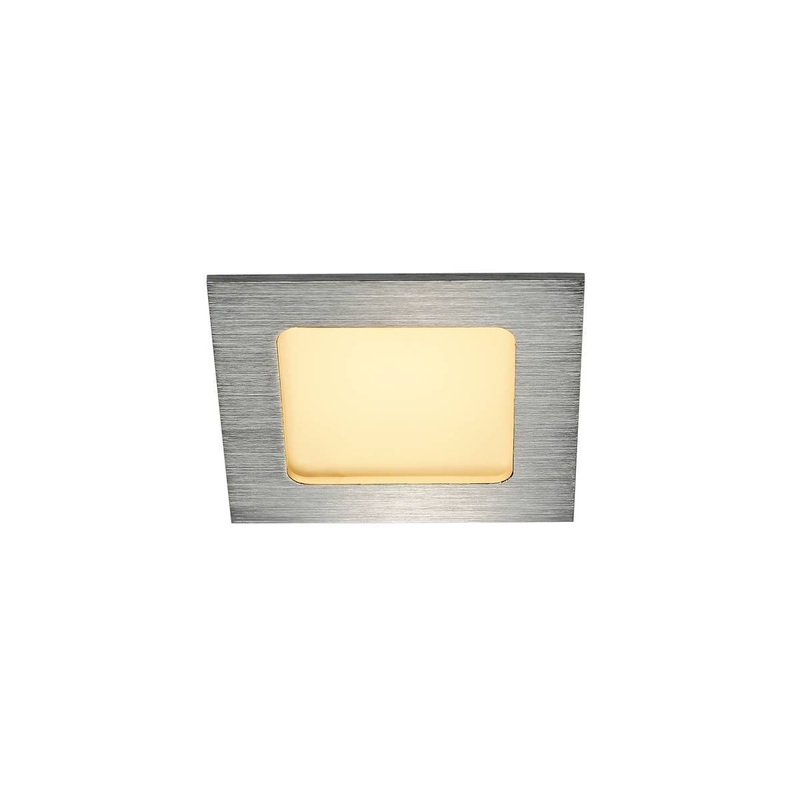 FRAME BASIC LED SET, downlight , alu brushed, 6W, 3000K, incl. driver