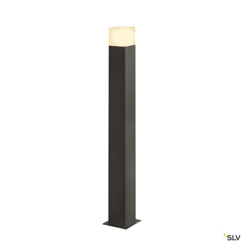 GRAFIT E27 90 Pole square, anthracite free-standing lamp