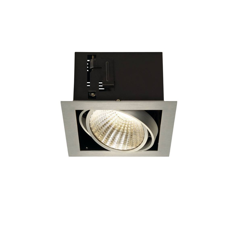 KADUX LED DL SET XL, square, alu brushed, 24W, 30, 3000K, incl. driver