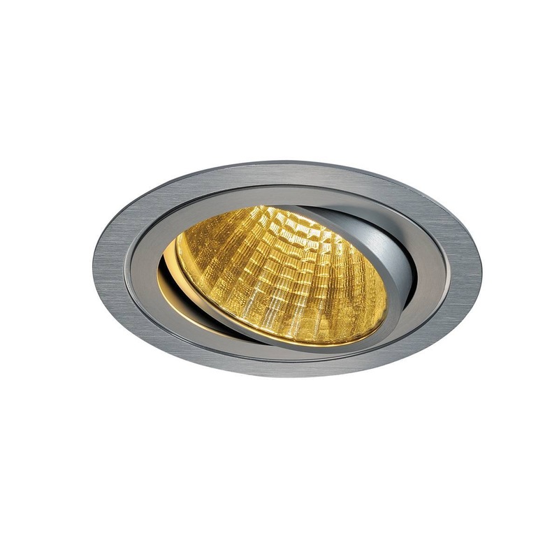 NEW TRIA LED DL ROUND SET, alu brushed, 25W, 30, 2700K, incl. driver, clip springs