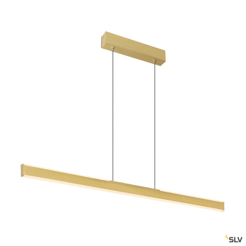 ONE LINEAR 100 PHASE up/down, brass pendant light, 24W 2700/3000K