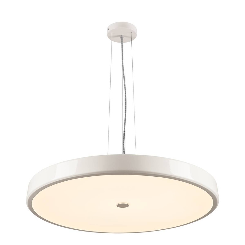 SPHERA, pendant, LED, 2700K, round, white, frosted acrylic glass,  75cm