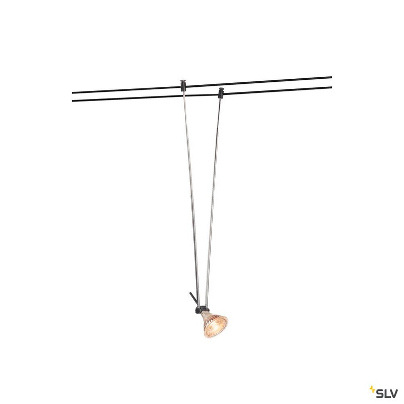 TELESCOPIC, cable luminaire for TENSEO low-voltage cable system, QR-C51, black, B/H/T 4.5/21-52/1 cm