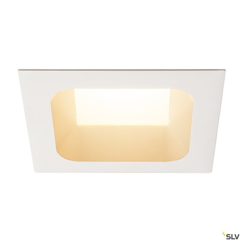 VERLUX, recessed fitting, LED, 3000K, matt white, L/B/T 19/19/10 cm, 28W