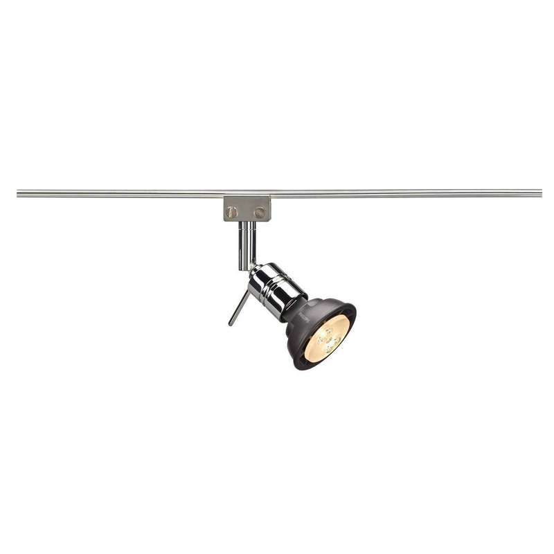 [Discontinued] Solo 90 lamp head for GLU- TRAX, chrome, MR16, max. 35W, adjustable