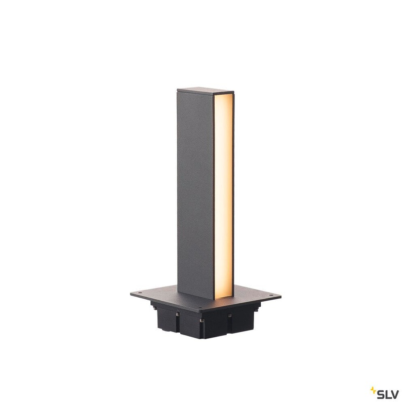 H-POL, pathway and floor stand, double-headed, LED, 3000K, anthracite, L/W/H 16.5/16.5/36 cm