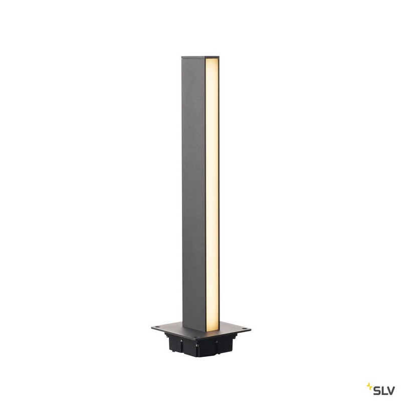 H-POL, pathway and floor stand, single-headed, LED, 3000K, anthracite, L/W/H 16.5/16.5/66 cm