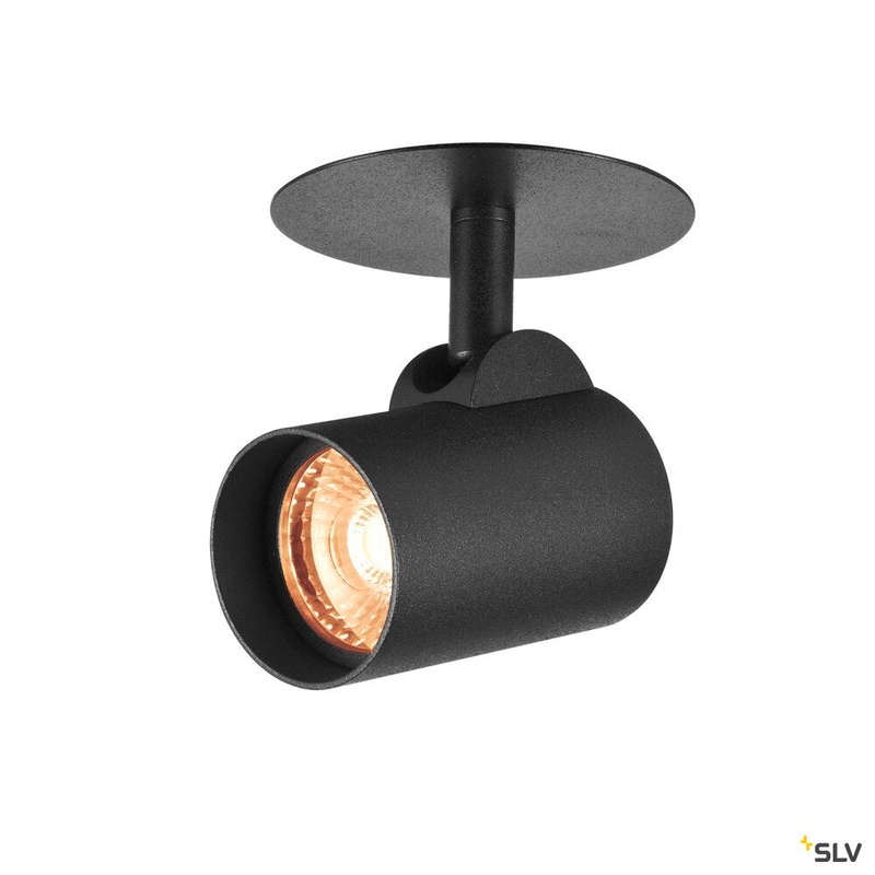 HELIA EL, LED Indoor recessed ceiling light, black, 3000K, 35