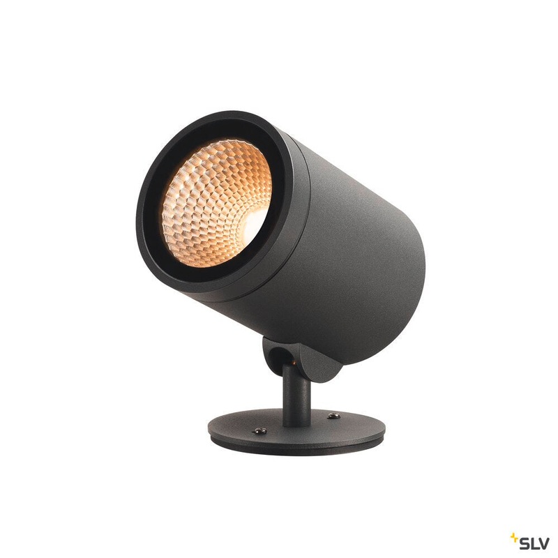 HELIA, outdoor pathway and floor stand, LED, 3000K, round, anthracite, 15W, can be converted to a spike luminaire