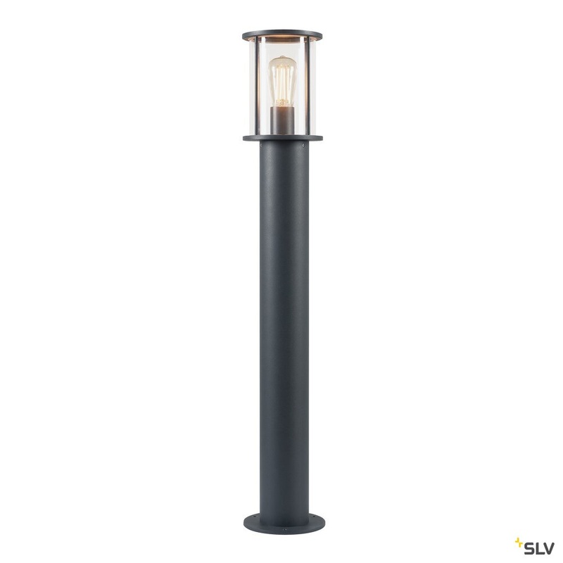 PHOTONIA, pathway and floor stand, A60, round, anthracite, clear glass