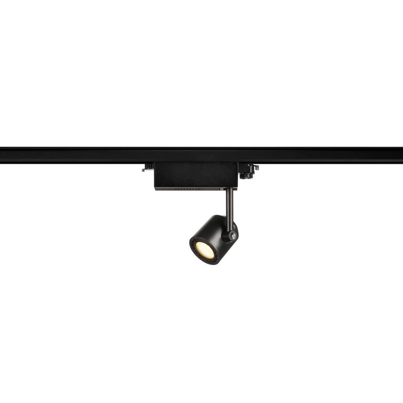 SUPROS 78 Track LED, round, black, 3000K, 60 lens, incl. 3-circuit adapter