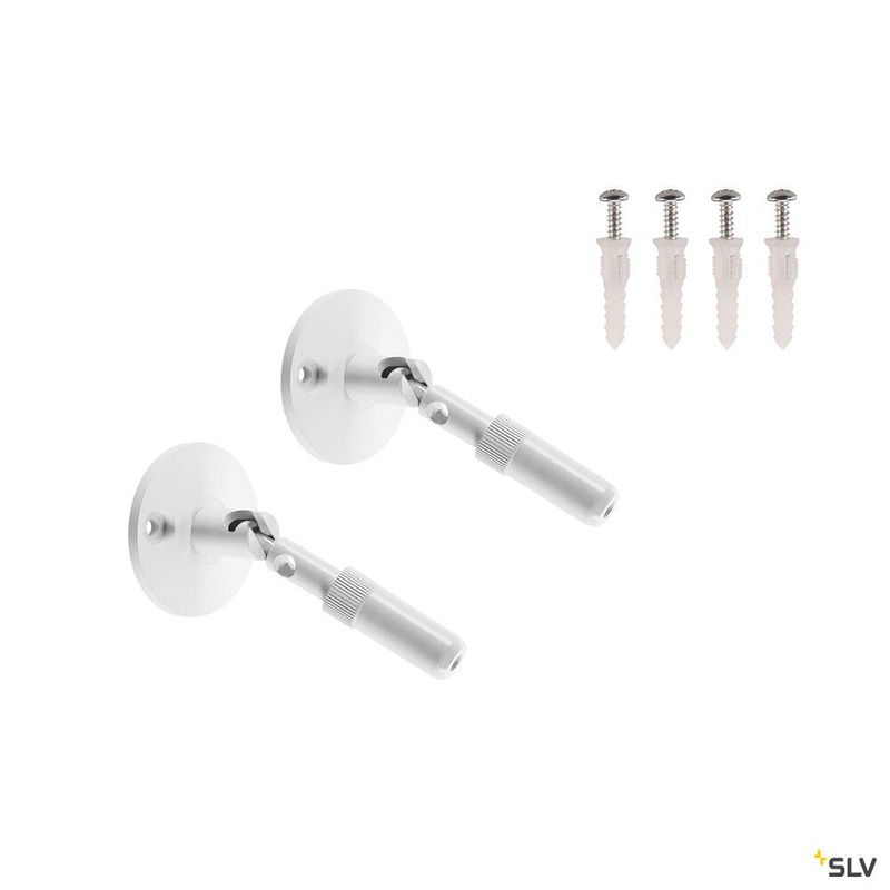 WALL BRACKET, for TENSEO low-voltage cable system, long, white, 2 pieces