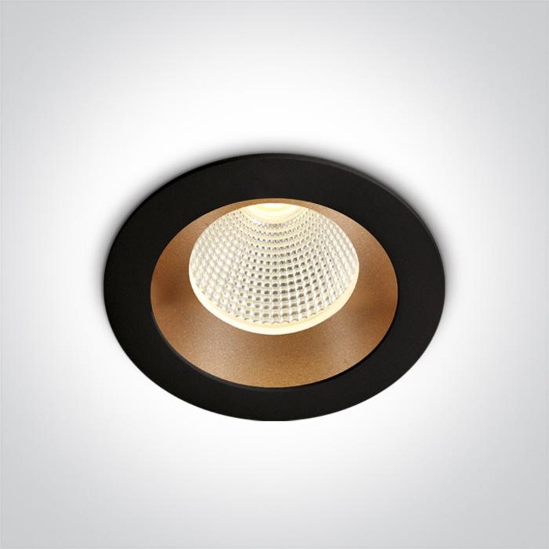 BLACK/BRASS LED 3W WW 350mA DARK LIGHT