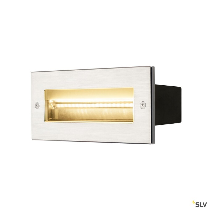 BRICK, outdoor recessed wall light, LED, 3000K, stainless steel, 230V, IP67, 850lm, 10W