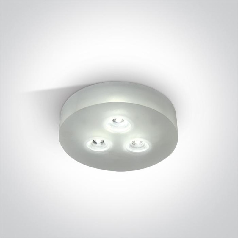 GLASS RECESSED 3x1w DL 350mA