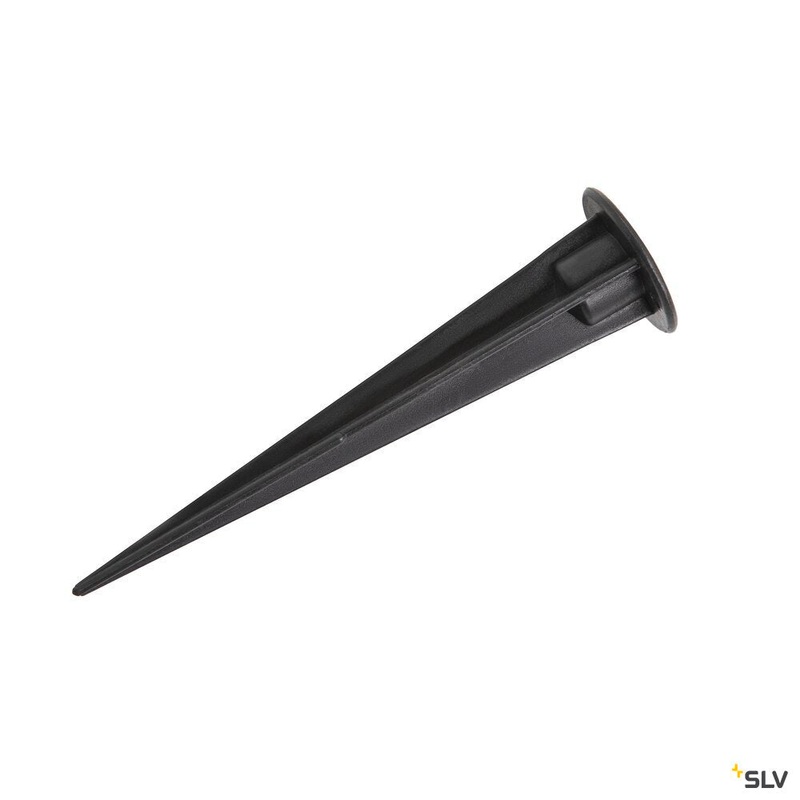 PLASTIC EARTH SPIKE, black, length 17.5cm