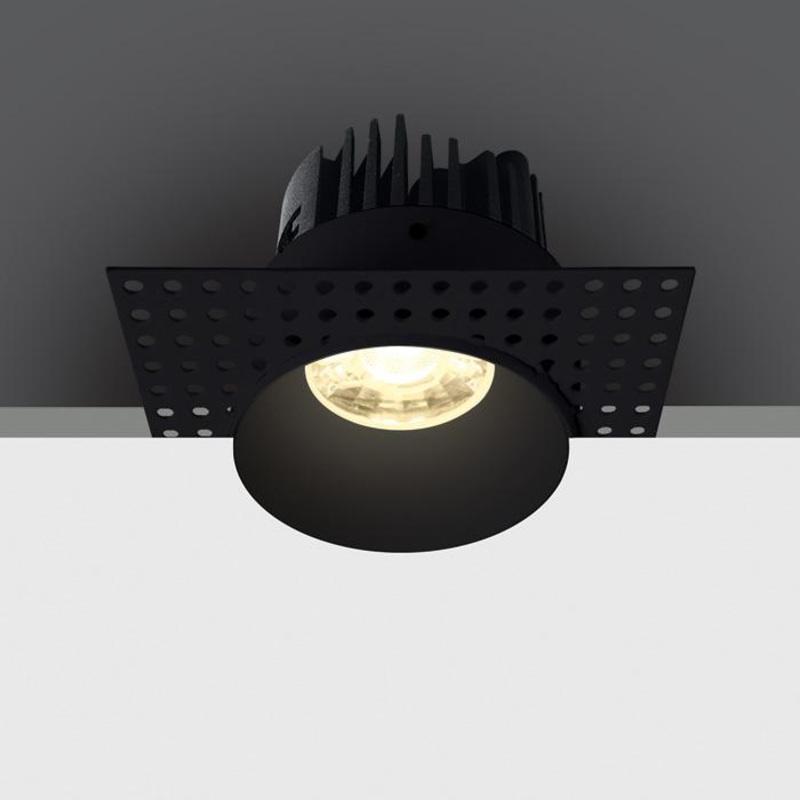 BLACK COB LED 7W WW 700mA 38deg IP54 TRIMLESS