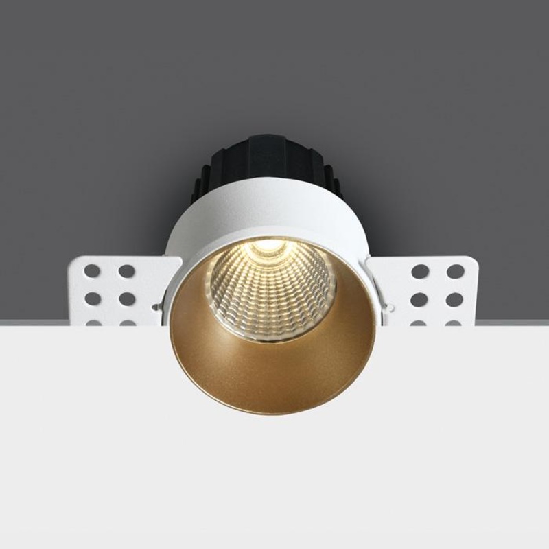 BRASS COB LED 12W WW 40deg 700mA 2-STEP TRIMLESS DARK LIGHT