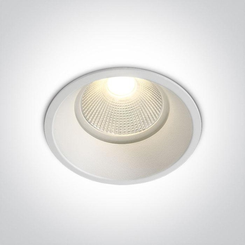 WHITE COB LED 12w CW 700mA 38deg IP65 SEMITRIMLESS