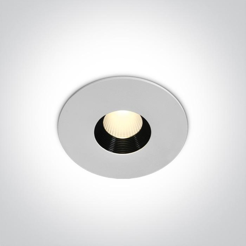 WHITE COB LED 8W WW 36deg IP54 230v DARK LIGHT