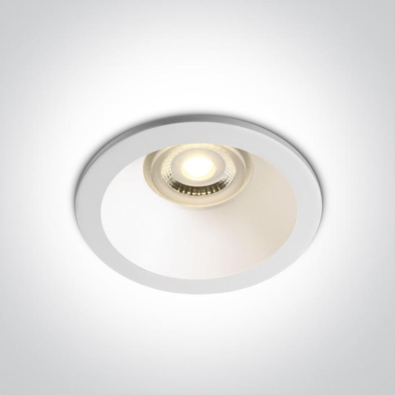 WHITE FIRE RATED GU10 10w IP65 DARK LIGHT