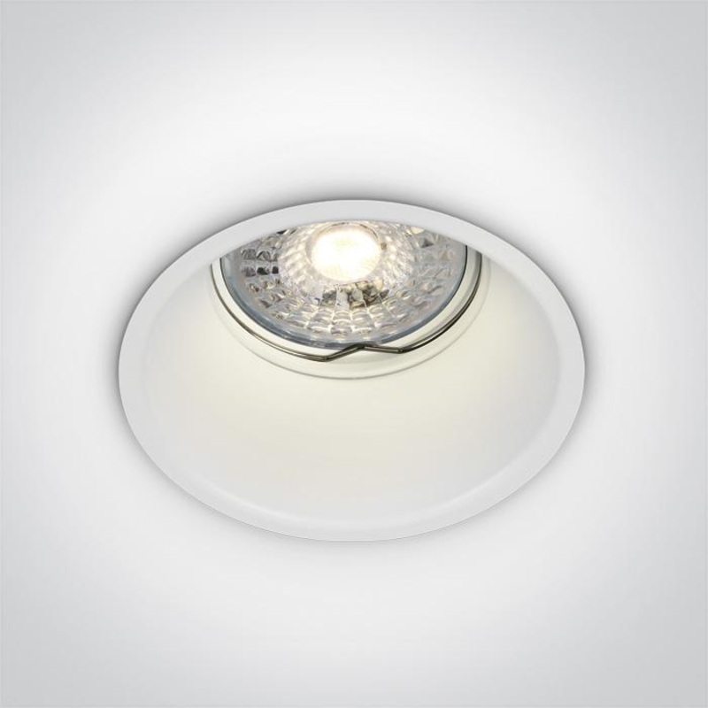 WHITE GU10 10W SEMI TRIMLESS